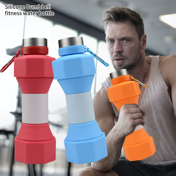 Dumbbell Collapsible Bottle for Extra Grip 650ml