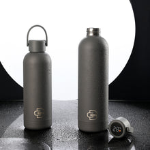 Stainless Steel Travel Insulated Vacuum Flask Smart Water Bottle With Digital Led Temperature Display Lid 750ml