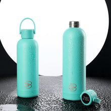 Stainless Steel Travel Insulated Vacuum Flask Smart Water Bottle With Digital Led Temperature Display Lid 750ml