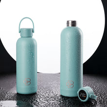 Stainless Steel Travel Insulated Vacuum Flask Smart Water Bottle With Digital Led Temperature Display Lid 750ml