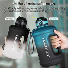 Tritan Sports Water Bottle that can hold temperature from (-10 °C to 96°C) available in 2.5L and 1.8L